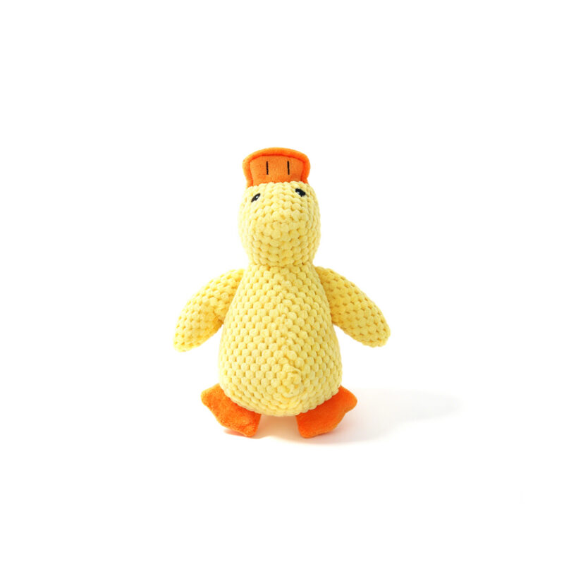 Yellow Dog Plush Squeaky Companion Duck