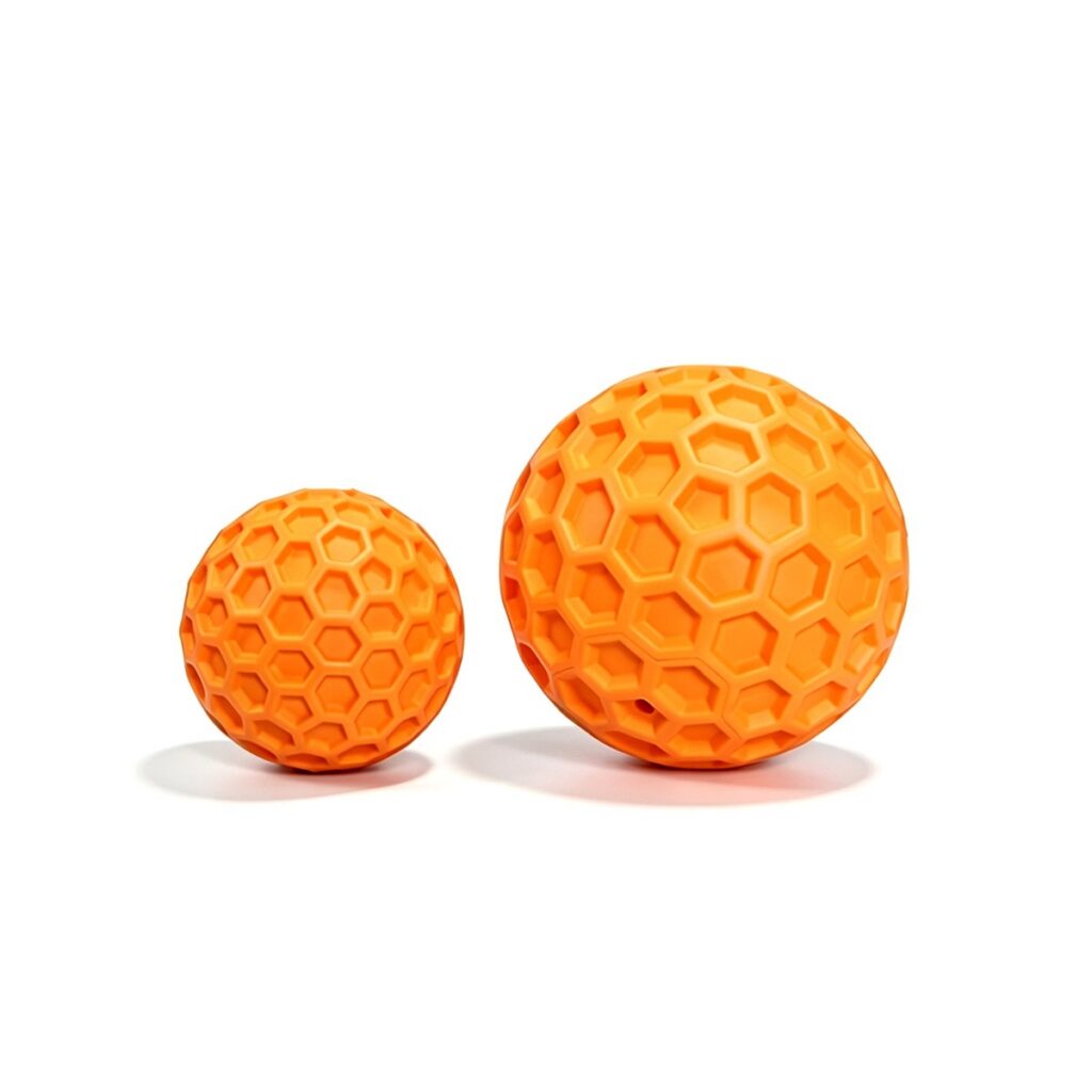 Honeycomb Squeaky Dental Ball for Dogs