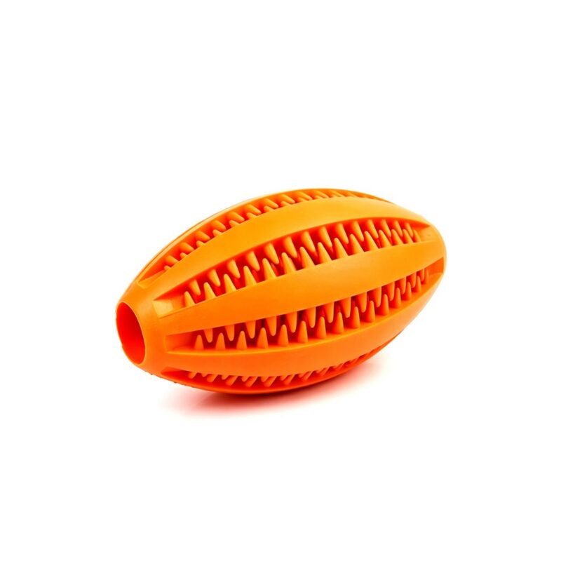 Textured Dental Rugby Toy for Dogs