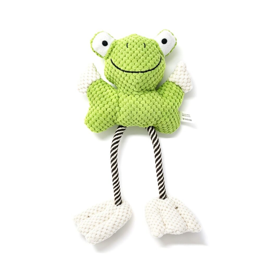 Squeaky Plush Frog Toy for Dogs