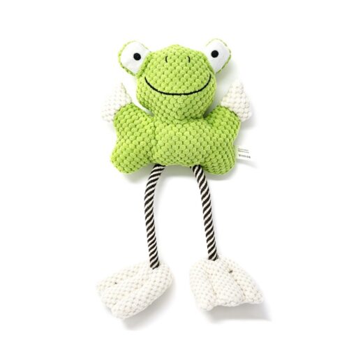 Squeaky Plush Frog Toy for Dogs
