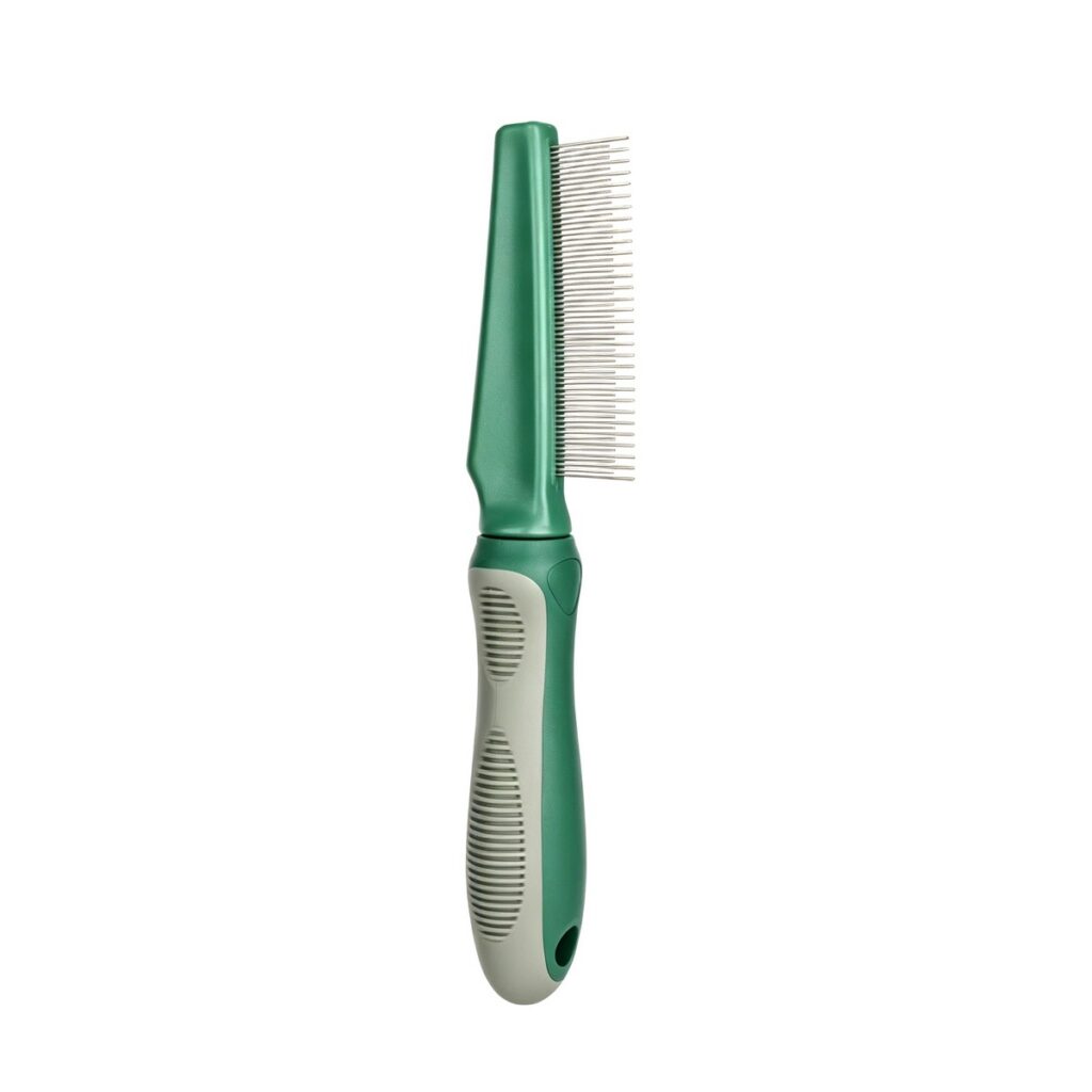 Olive Green Flea and Fine-Tooth Comb