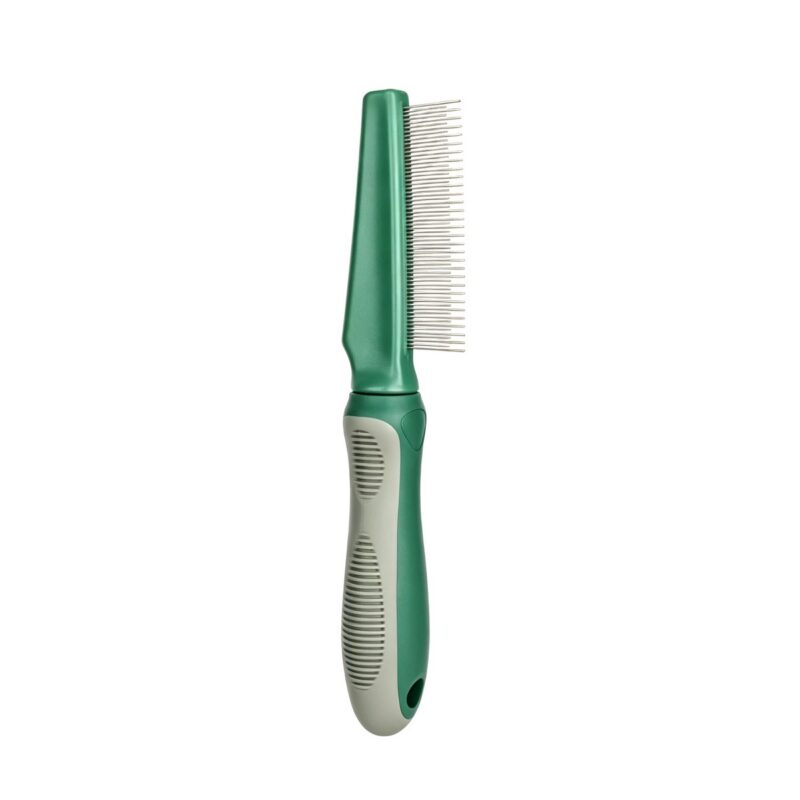 Olive Green Flea and Fine-Tooth Comb