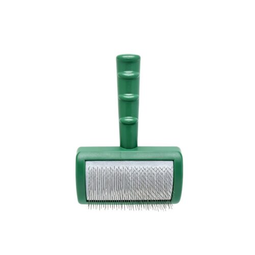 Bamboo-Style Self-Cleaning Grooming Brush for Pets