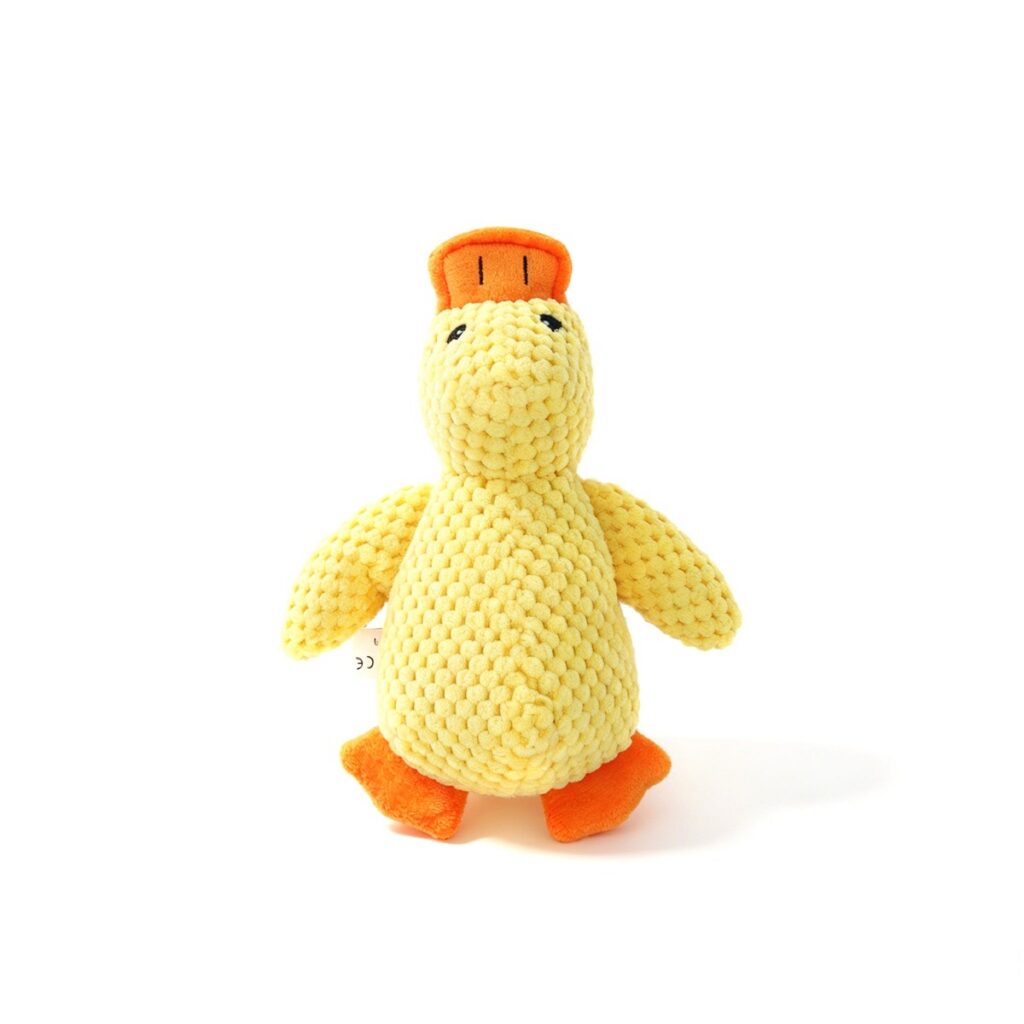 Squeaky Plush Duck Toy for Dogs