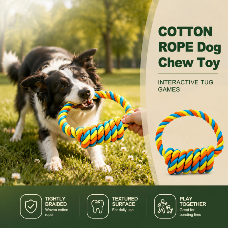 Twisted Rope Knot Toy for Dogs