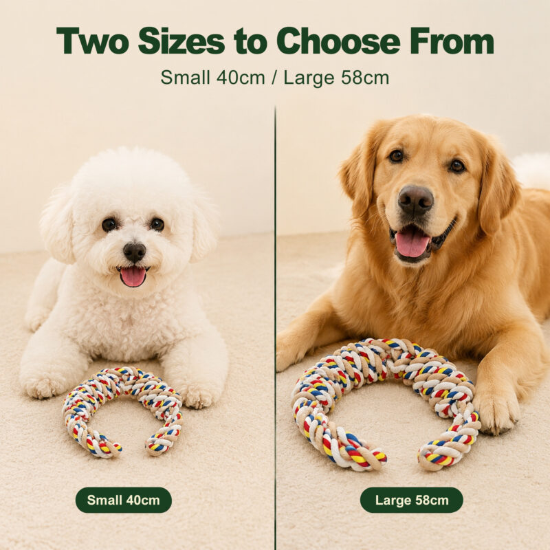 Multicolour Cotton Rope Tug Toy for Dogs