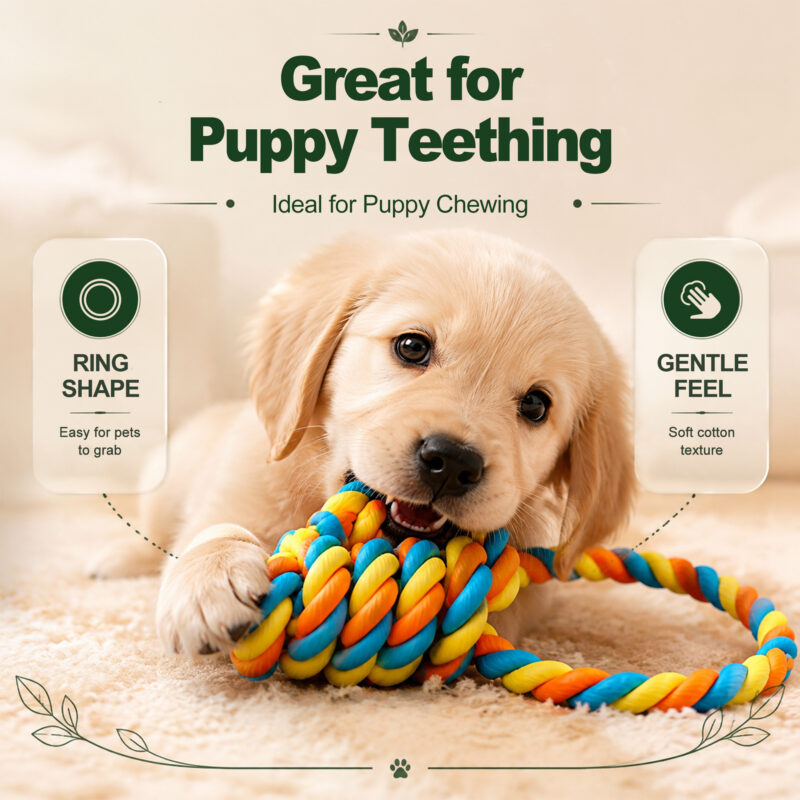 Twisted Rope Knot Toy for Dogs