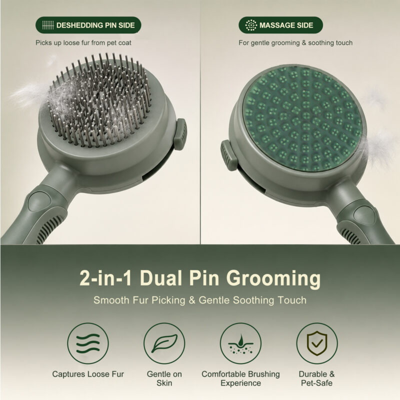 主图2 拷贝 Pet Double-Sided Massage Brush