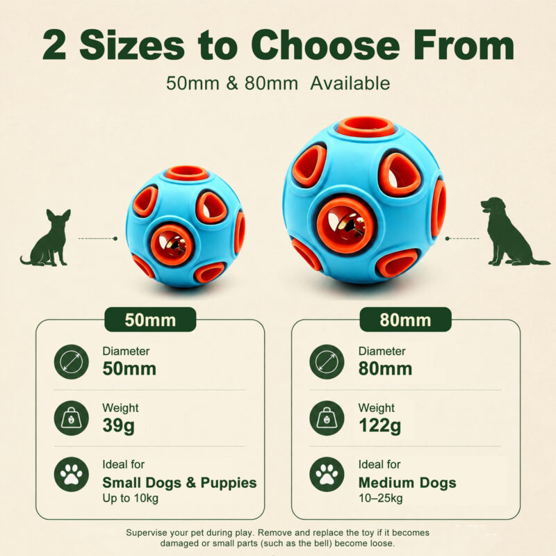 主图2 拷贝 TPR Textured Bell Ball for Dogs